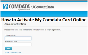 Activate My Comdata Card Online