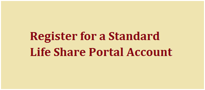 Register for a Standard Life Share Portal Account