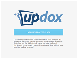 Updox for Practice Fusion Login