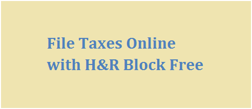 File Taxes Online with H&R Block