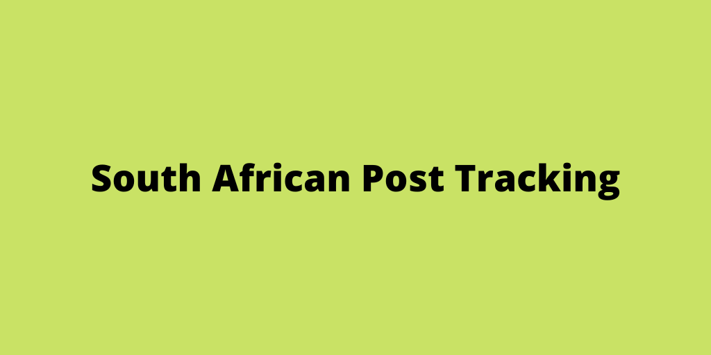 South African Post Tracking